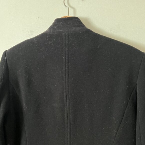 BHS Black Wool Blend Pea Coat Women's Size 12 EU 40 - Picture 11 of 11